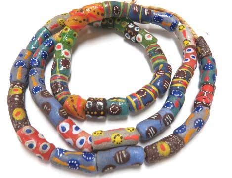 These Are Authentic Beautiful Fancy Mixed West African Glass Trade Bead