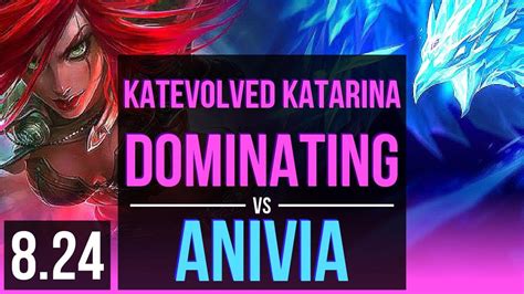 KatEvolved KATARINA Vs ANIVIA MID 2 Early Solo Kills Dominating