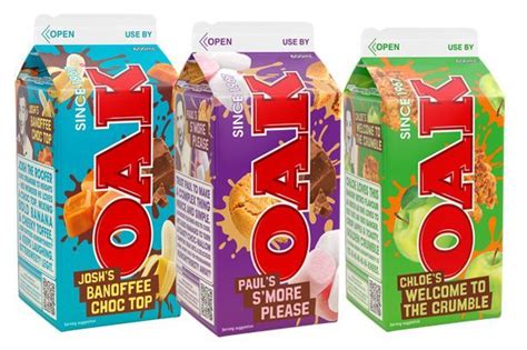 Oak has released three new milk flavours