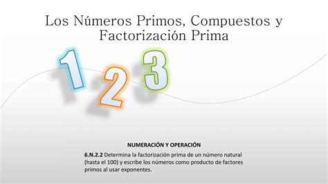 Los N Meros Primos Y Compuestos Ppt Descarga Gratuita