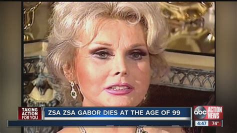 Zsa Zsa Gabor Dies At The Age Of 99 Youtube