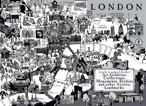 London art gallery map by Computer Arts | London art gallery, London ...