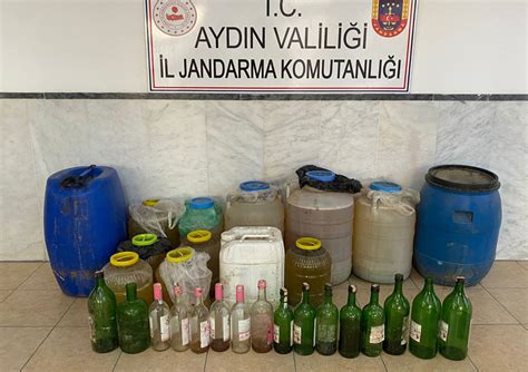 Aydında 300 litre kaçak şarap ele geçirildi Aydın Haberleri Aydın