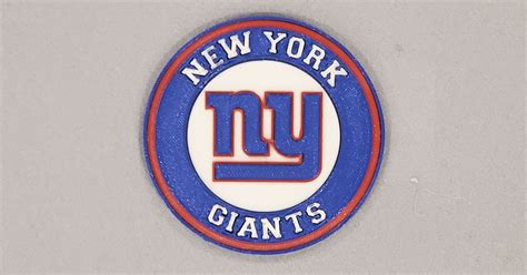 New York Giants Coaster by MajerDave | Download free STL model ...