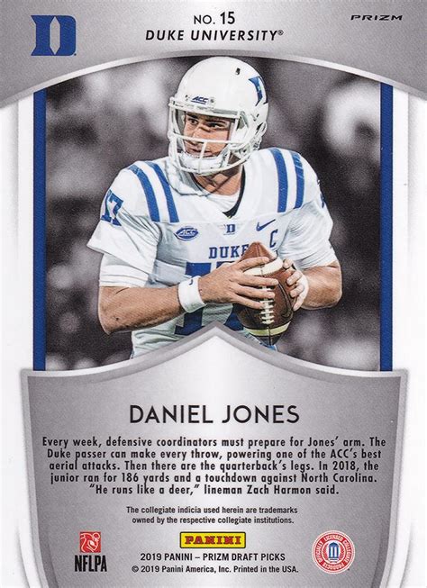 Panini Prizm Draft Picks Crusade Prizms Silver Daniel Jones