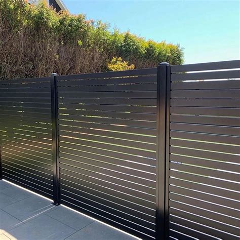 Modern Garden Decorative Aluminium Panel Security Fences Powder Coating