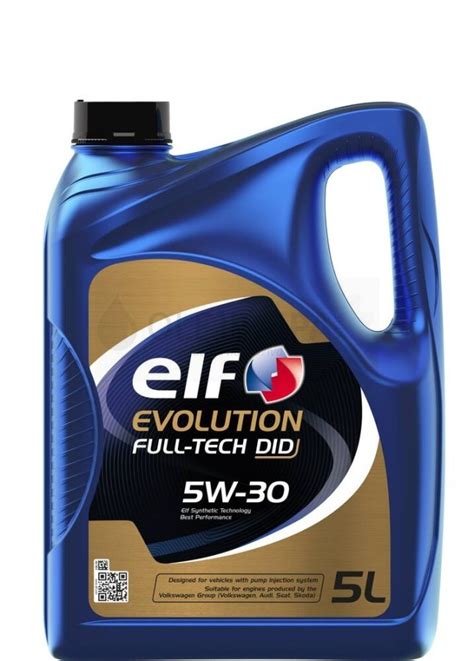 Motorový Olej 5w 30 Elf Evolution Full Tech Did 5 L Motorové Oleje Pro Osobní Automobily Mpa