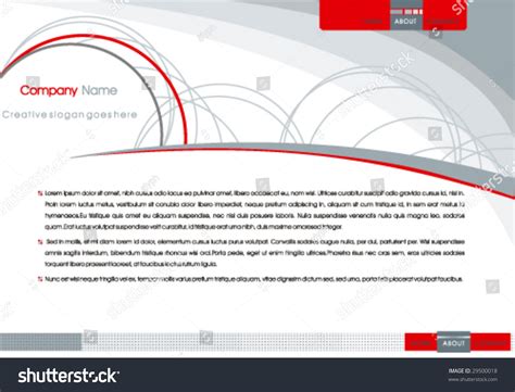 Modern Web Page Layout Design Stock Vector 29500018 : Shutterstock