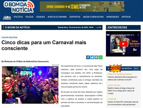 Picplast Not Cias O Bom Da Not Cia Cinco Dicas Para Um Carnaval