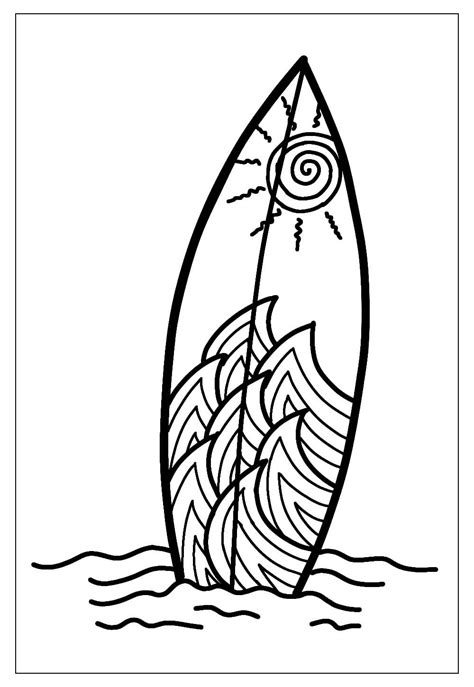 Desenhos De Surf Para Colorir E Imprimir Tudo Para Colorir