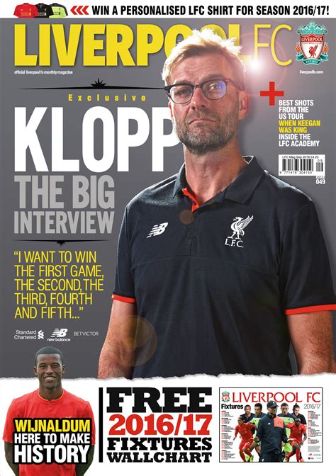 Exclusive Jürgen Klopp Interview In The New Lfc Magazine Liverpool Fc