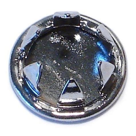 Midwest Fastener Chrome Plated Steel Hole Plugs Pk Zoro