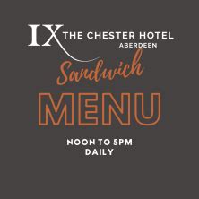 Chester Hotel Menus | Chester Hotel