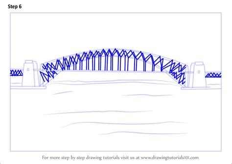 How To Draw Sydney Harbour Bridge Bridges Step By Step