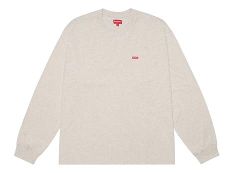 Supreme Small Box L S Tee Oatmeal Ss