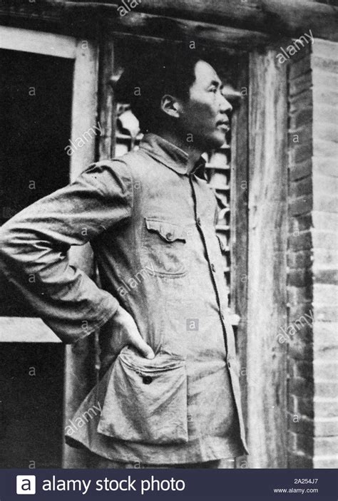 Mao Zedong In Yenan During The Long March 1935 The Long March Was A