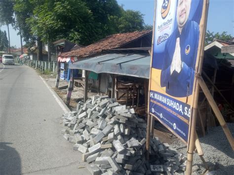 Diduga Proyek Pemasangan Paving Blok Amburadul Pada Pecah Pecah Tidak