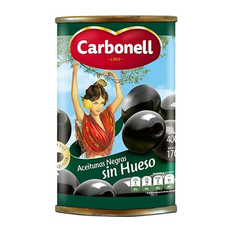 Aceitunas Negras Carbonell Sin Hueso 400 G Walmart