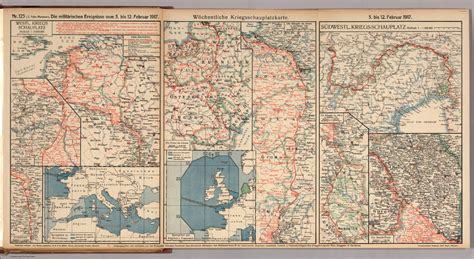 World War I Map German Nr 123 Military Events To February 12