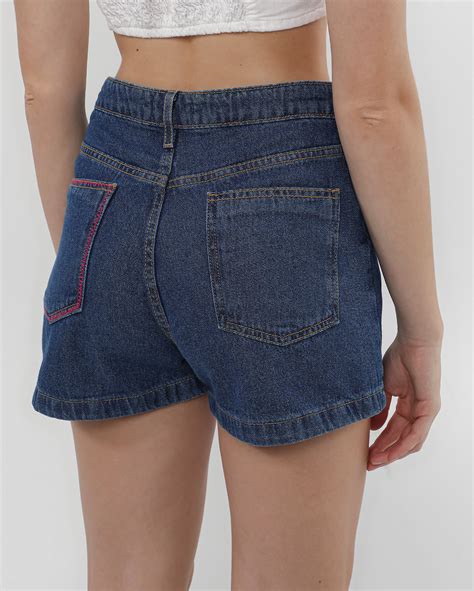 Riachuelo Short Jeans Juvenil Hot Pant Denim Escuro Y C By Riachuelo