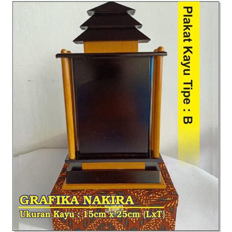 Jual Plakat Kayu Polos Vandel Kayu Murah Bagus Box Dus Batik Tipe