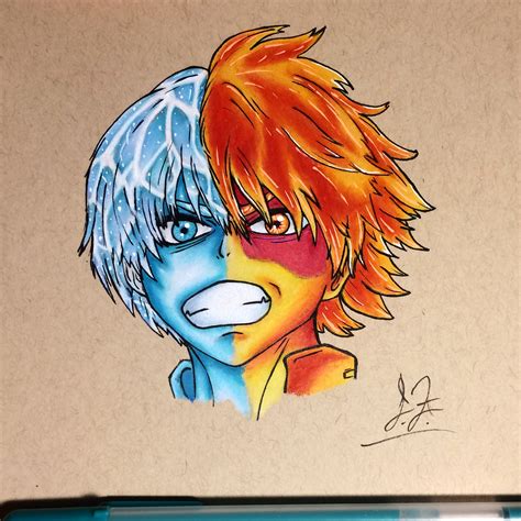 OC Art Icy Hot Boi Colored Pemcils On Toned Paper R