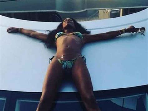 Naomi Campbell Sexy En Bikini A Los A Os Norte De Ciudad Ju Rez