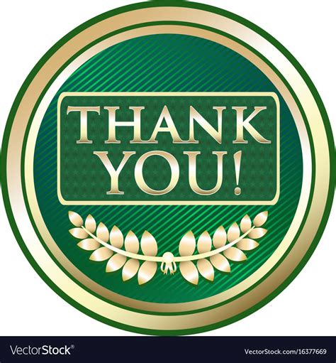 Thank you icon Royalty Free Vector Image - VectorStock