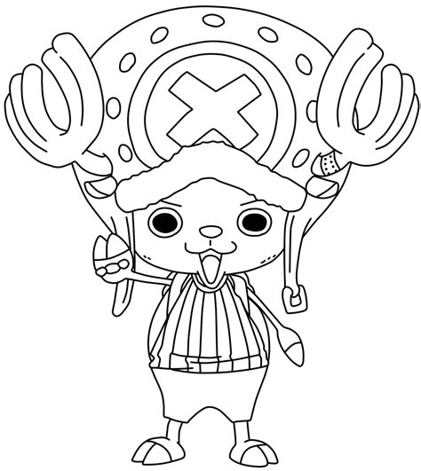 Tony Tony Chopper One Piece Coloring Pages Coloring Pages