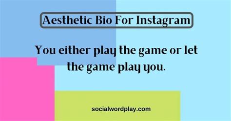 Create A Unique Aesthetic With Bio Font Instagram Aesthetic For Your