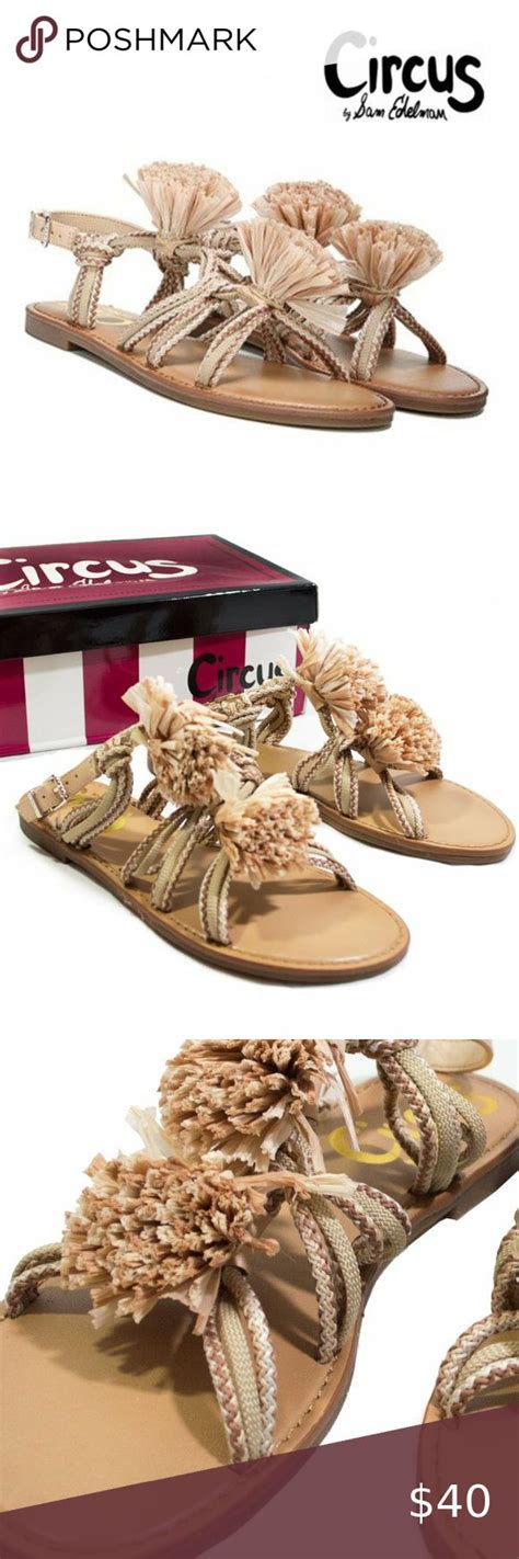 Sam Edelman Natural Naked Ivory Bice Sandal Faux Leather Flats Sam Edelman Shoes Black