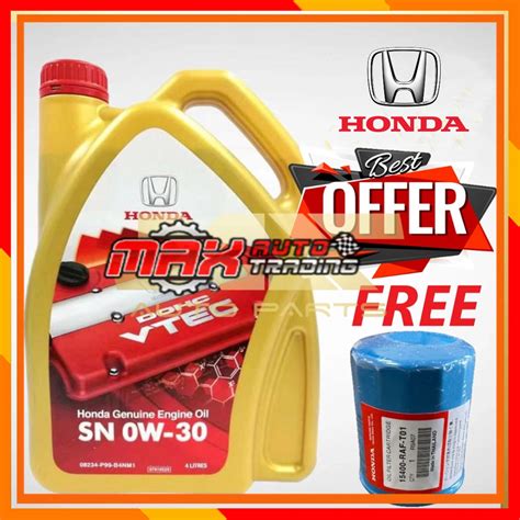 Honda Genuine Fully Synthetic Sn Honda W W Engine Oil Minyak