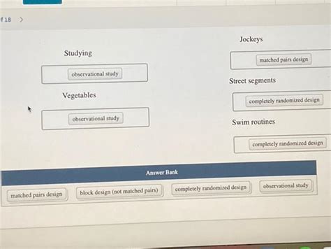 Solved Wcze 18 Of 18 Attempt 5 Classify The Experiments