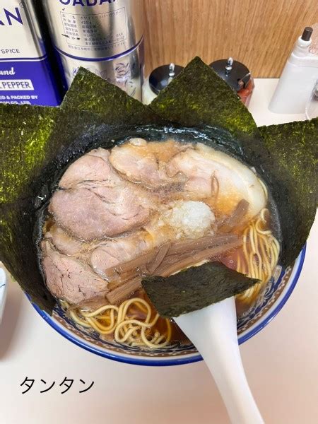 『チャーシュー麺 ＋ のり』タンタンのレビュー ラーメンデータベース