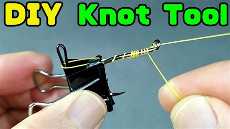 This Fishing Hook Tying Tool Is Very Easy To Make Fishing Knot Tool