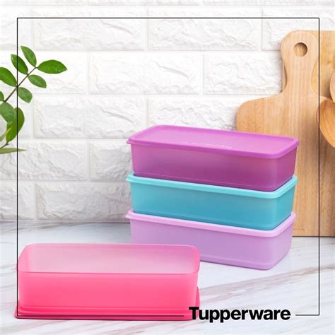 Bộ Set 4 Hộp Bảo Quản Thực Phẩm Pak N Stor Tupperware Hộp 1 4L Nhựa