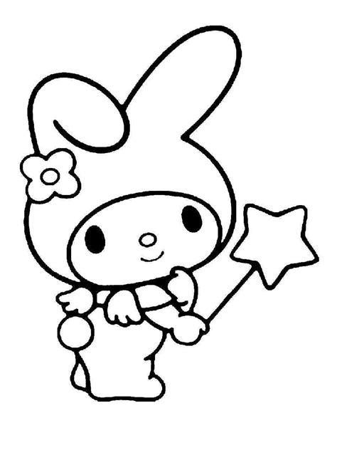 My Melody coloring pages