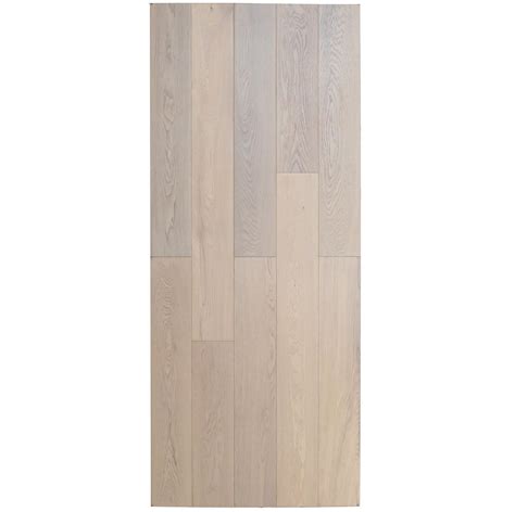 Milk White Color Ab Grade Russian Oak Wood Engineered Flooring China