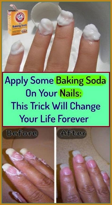 Rub Some Baking Soda On Your Nails Baking Soda Shampoo How To Grow