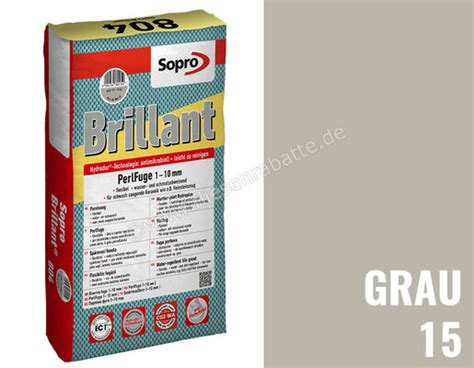 Sopro Bauchemie Brillant PerlFuge Fugenmörtel Grau 15 6SD5601515 804 15