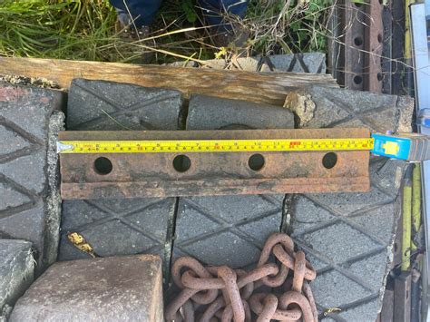 Railway Track75 Lb Fish Plates With Nuts And Boltsvintage Ebay