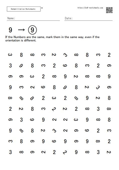 Conversion Attention Number Cancellation Task 1020 20 Sheets