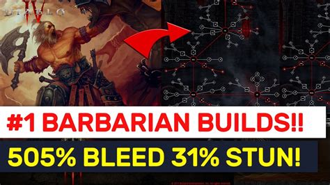 Diablo 4 Barbarian The BEST BLEEDING BUILD Rend Rupture 31 Stuns