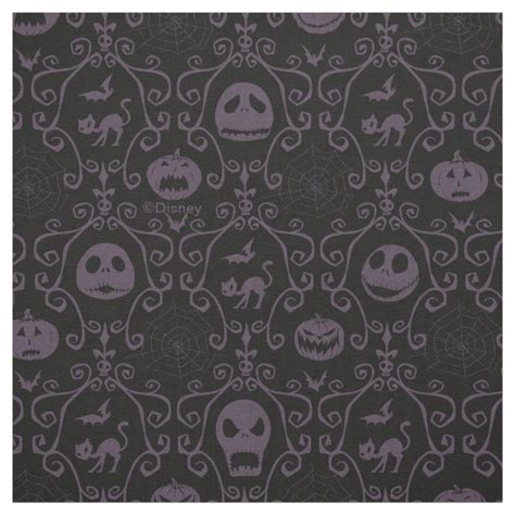 Jack Skellington - Pattern Fabric | Zazzle