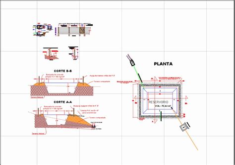 Reservorio Con Geo Membranas En AutoCAD CAD 116 86 KB Bibliocad