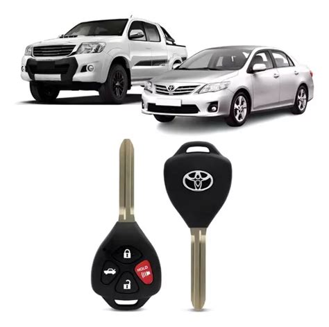 Chave Convencional Toyota Hilux Sw4 Corolla Modelo 4 Botões