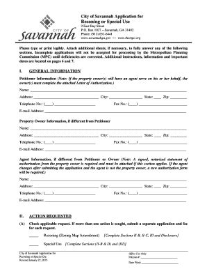 Fillable Online Thempc City Of Savannah Application For Thempc Fax