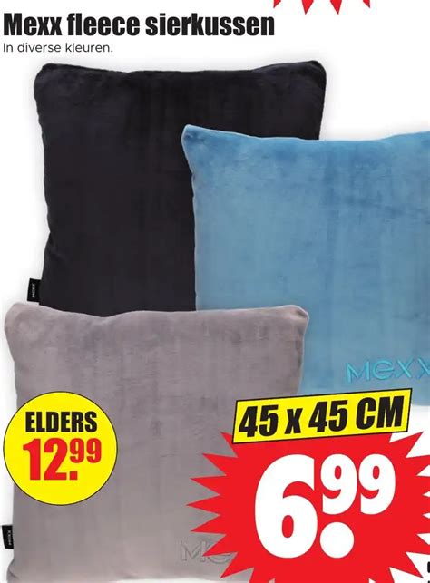 Mexx Fleece Sierkussen 45 X 45 Cm Aanbieding Bij Dirk