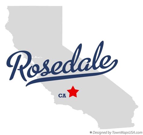 Map of Rosedale, CA, California