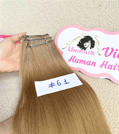 Genius Weft Human Hair Extensions With 6 1 Color Unihairvn